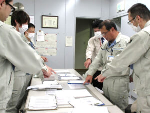 安全衛生教育　危険予知トレーニングと指差唱和（つくば地区）