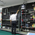 冷水配管システムのモデル実習