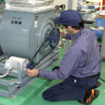 送風機Ｖベルト芯出し調整実習